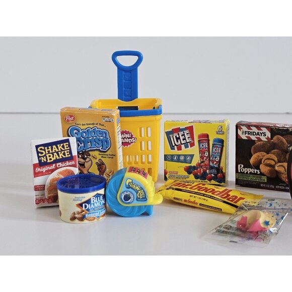 Zuru Mini Brands Pantry Items~Lot of 11 And Grocery Basket - Picture 2 of 5